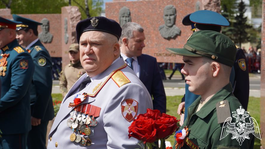 ВОЕННОСЛУЖАЩИЕ И СОТРУДНИКИ УПРАВЛЕНИЯ РОСГВАРДИИ ПРИНЯЛИ УЧАСТИЕ В ПРАЗДНИЧНЫХ МЕРОПРИЯТИЯХ ДНЯ ПОБЕДЫ