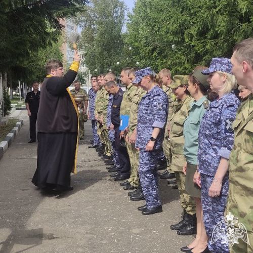 В региональном Управлении Росгвардии прошел молебен в честь празднования Дня крещения Руси