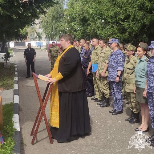 В региональном Управлении Росгвардии прошел молебен в честь празднования Дня крещения Руси