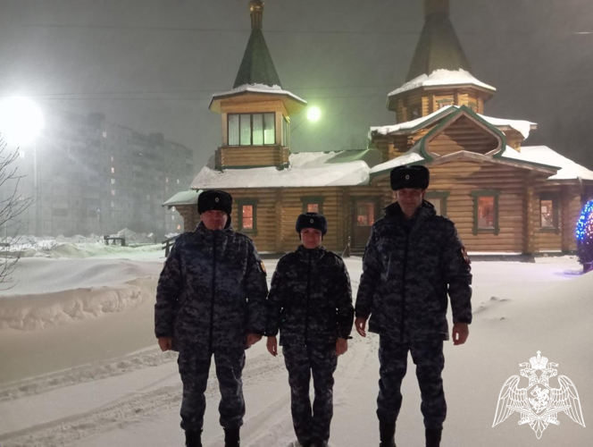 Во Владимирской области росгвардейцы приняли участие в обеспечении безопасности во время празднования Крещения Господня