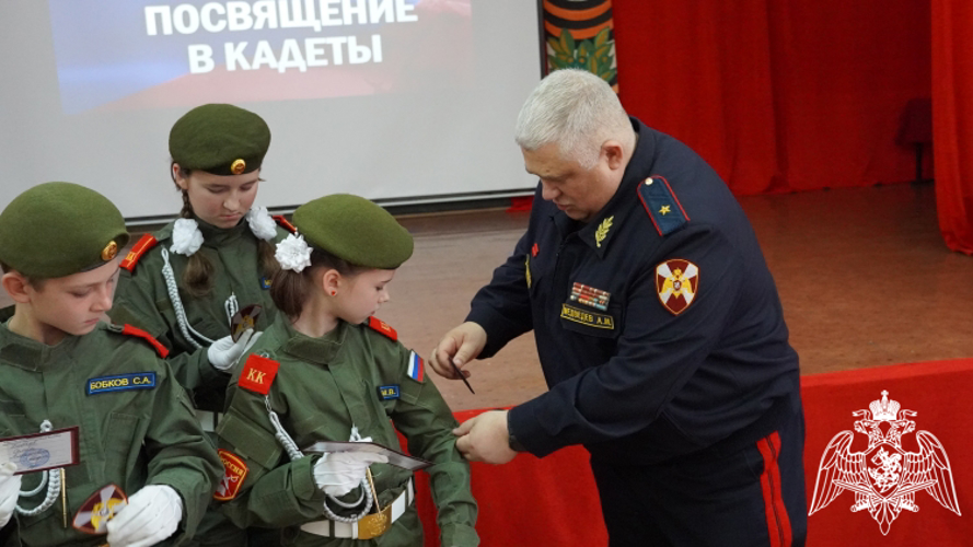 Во Владимирской области открыли первый кадетский класс Росгвардии 