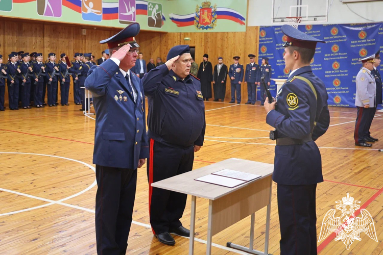 Начальник Управления Росгвардии принял участие в церемонии приведения к присяге курсантов ВЮИ ФСИН России