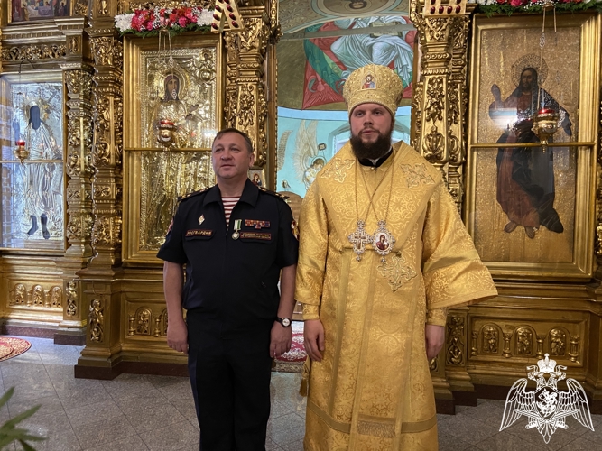 В территориальном Управлении Росгвардии прошел молебен в честь празднования Дня крещения Руси
