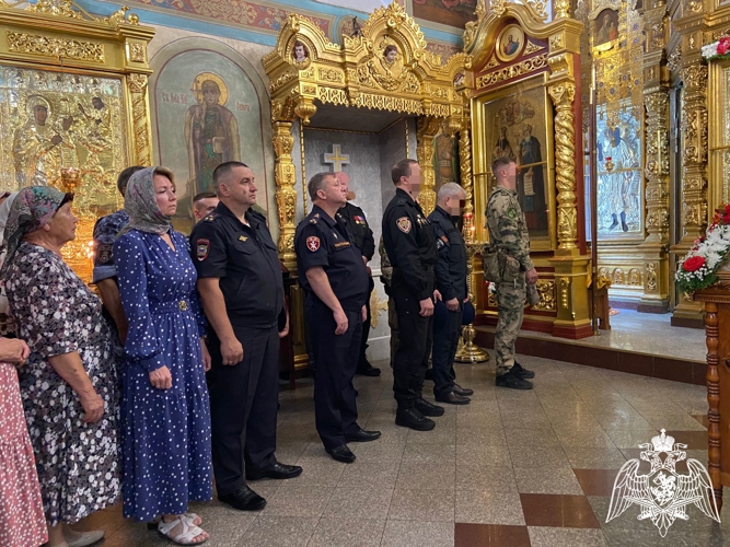 В территориальном Управлении Росгвардии прошел молебен в честь празднования Дня крещения Руси