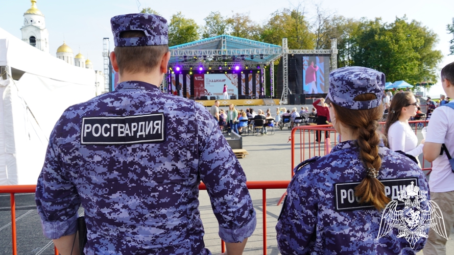 Росгвардейцы обеспечили общественную безопасность на мероприятиях, посвященных Дню города Владимира