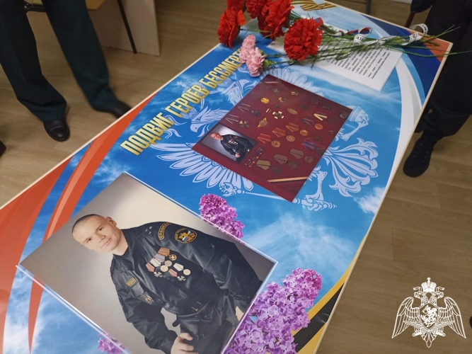 Во Владимирской области открыли "Парту героя" в честь офицера Росгвардии