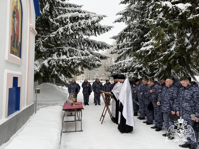В Территориальном управлении Росгвардии  состоялось праздничное богослужение, посвящённое Крещению Господню