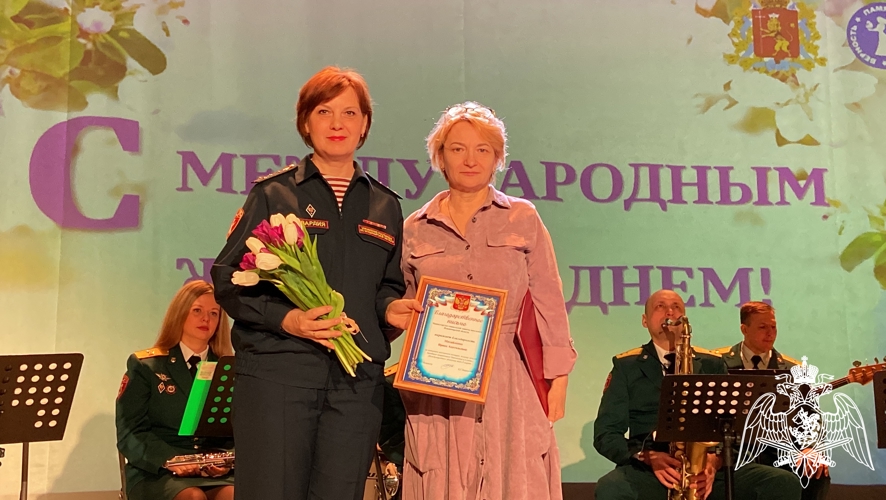 Начальник регионального Управления Росгвардии принял участие в торжественном мероприятии, посвященному Международному женскому дню