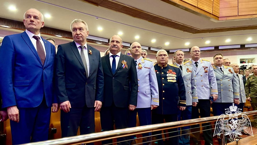 Начальник регионального Управления Росгвардии принял участие в торжественном собрании, посвященном 81-й годовщине Победы в Великой Отечественной войне