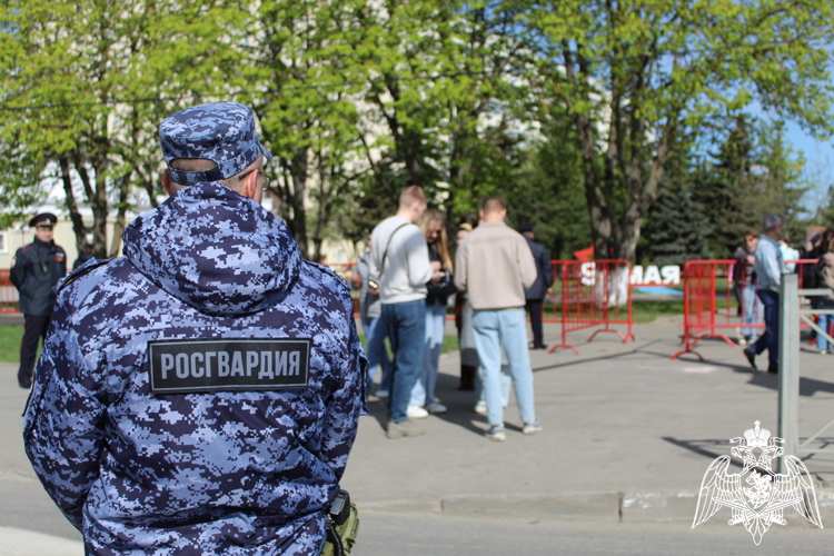 Владимирские росгвардейцы приняли участие в праздничных мероприятиях Дня Победы