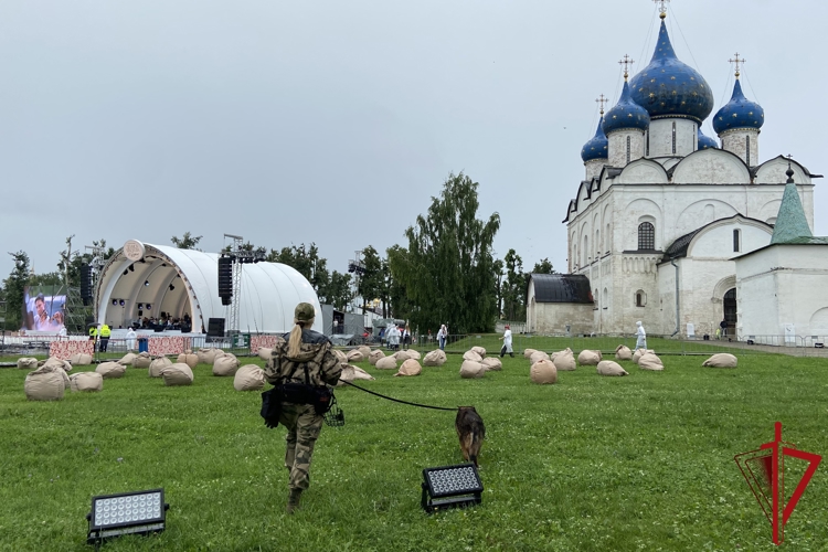 Владимирские росгвардейцы обеспечили охрану общественного порядка на втором летнем фестивале Дениса Мацуева в Суздале