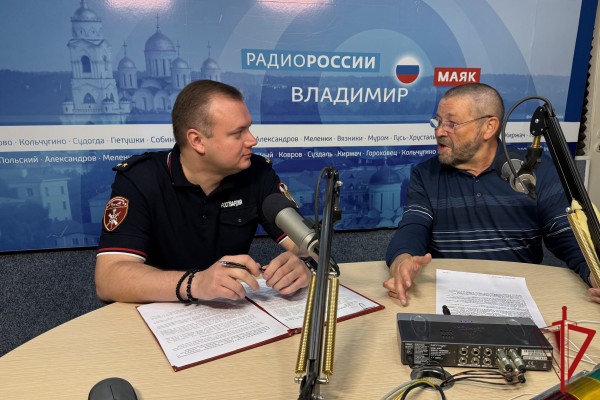 Руководитель центра лицензионно-разрешительной работы регионального Управления Росгвардии стал гостем радиопрограммы на «Радио России - Владимир»