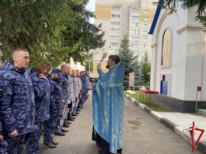 В Управлении Росгвардии по Владимирской области прошёл молебен в честь 10‑летия ведомства